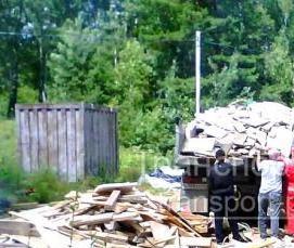 Вывоз строительного мусора с дачного участка - тип 2