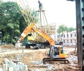 Забивка свай - модель 4