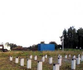 Забивные сваи в пробитых скважинах - модель 3