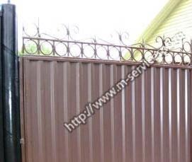 Из профнастила для дачи - тип 2