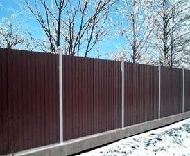 Из профнастила с ленточным фундаментом - тип 1