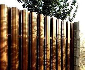 шахматка из евроштакетника - тип 4