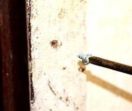 Заделывание дыр в стене - вариант 1