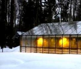 Заглубленная теплица - модель 3