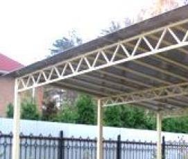 Закрытый  для автомобиля - модель 1