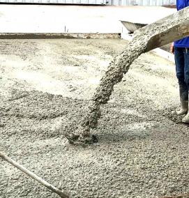 Заливка куба бетона - модель 4