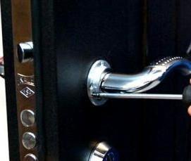 Замена замка на входной металлической двери - тип 4