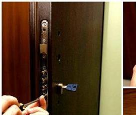 Замена замка в деревянной двери - вариант 1