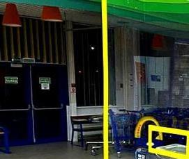 Защитное оргстекло на кассу - тип 1