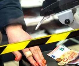 Защитное оргстекло на кассу - тип 3