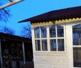 Застекленные беседки из бруса - вариант 4