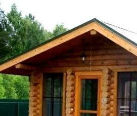 Застекленные беседки из бруса - вариант 2