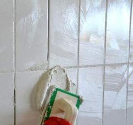 Затирка швов керамической плитки на полу - тип 4