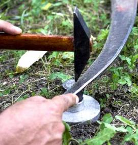 Заточка косы - вариант 1