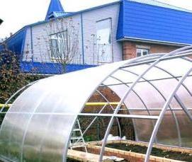 Заводские теплицы из оцинкованного профиля - тип 1
