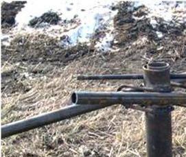 Заземление сваями - модель 1