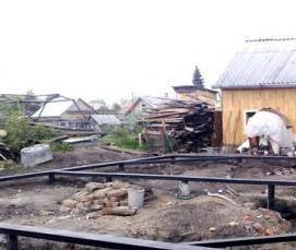 Заземление сваями - модель 2