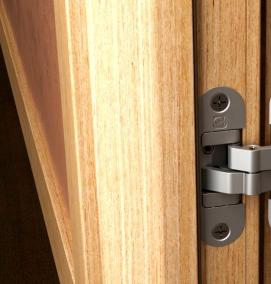 Зеркальная дверь межкомнатная со скрытыми петлями - тип 1