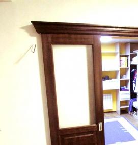 Зеркальные двери купе для гардеробной - тип 2