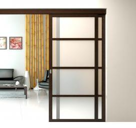 Зеркальные межкомнатные перегородки раздвижные - вариант 1