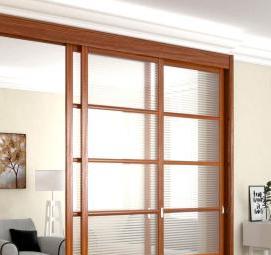 Зеркальные межкомнатные перегородки раздвижные - вариант 2