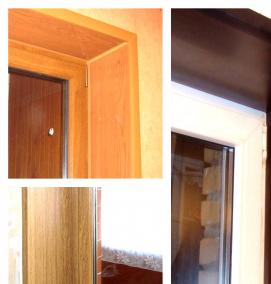 Зеркальные откосы на окнах - модель 1