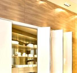 Зеркальные раздвижные двери для гардеробной - тип 1