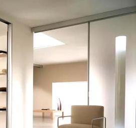 Зеркальные раздвижные двери для гардеробной - тип 4