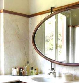 Зеркало с рисунком в ванную - модель 3