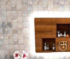 Зеркало в ванную комнату 60х80 - вариант 1