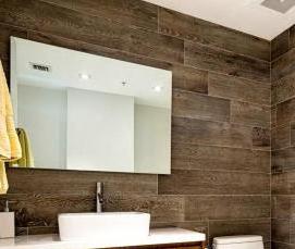 Зеркало в ванную под дерево - тип 1