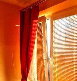 Жалюзи на окна синие - модель 3