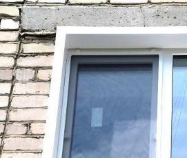 Железные откосы на окна снаружи - модель 2