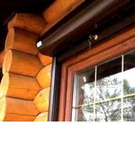 Железные рольставни на окна - модель 4