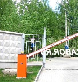 Железный шлагбаум - модель 1