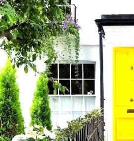 Желтая входная дверь - модель 4