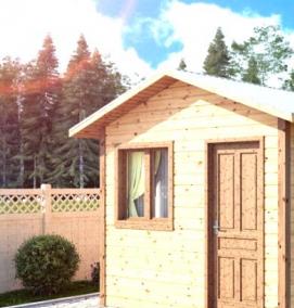 Жилой хозблок для дачи - вариант 3