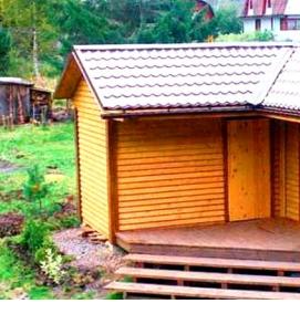 Жилой хозблок для дачи - вариант 2