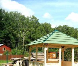 Зимние беседки из бруса - тип 1