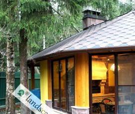 Зимние беседки с мангалом барбекю - вариант 1