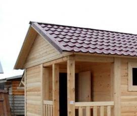 Зимние бытовки для проживания с печкой - модель 1