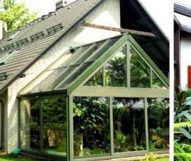 Зимний сад пристройка к дому - тип 1