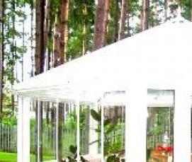 Зимняя беседка для дачи с мангалом - тип 4