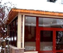 Зимняя беседка для дачи с мангалом - тип 3