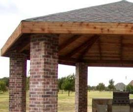 Зимняя беседка с камином и мангалом - модель 4