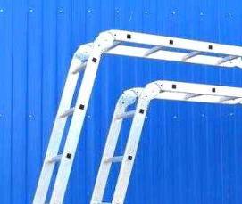 Алюминиевая четырехсекционная шарнирная лестница - тип 3