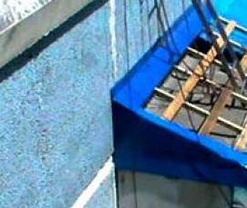 Балкон для первого этажа на основе металлоконструкции - модель 3