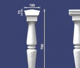 Балясины из гипса - модель 3