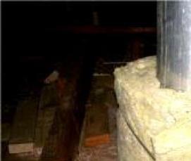 Базальтовая вата для дымохода - вариант 3