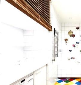 Белая квадратная керамическая плитка - модель 3